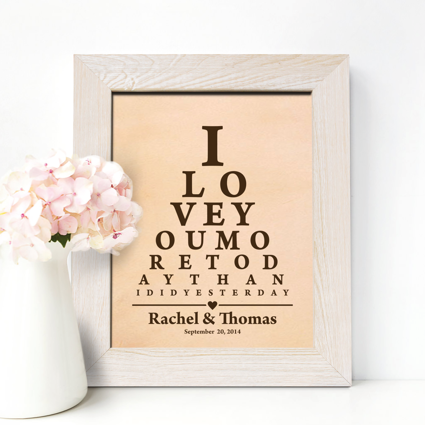 3rd Leather Anniversary Gift, Pyramid Leather Engraving