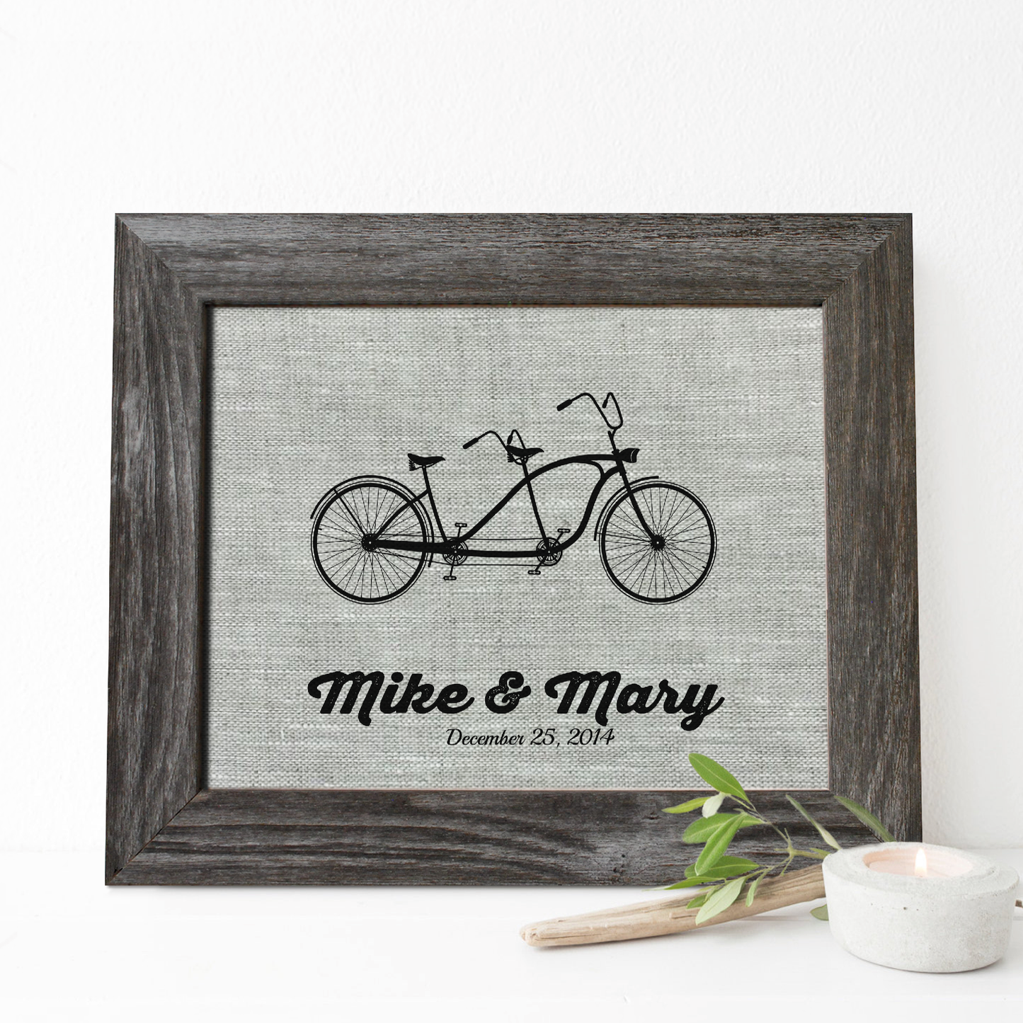Bicycle Linen Print