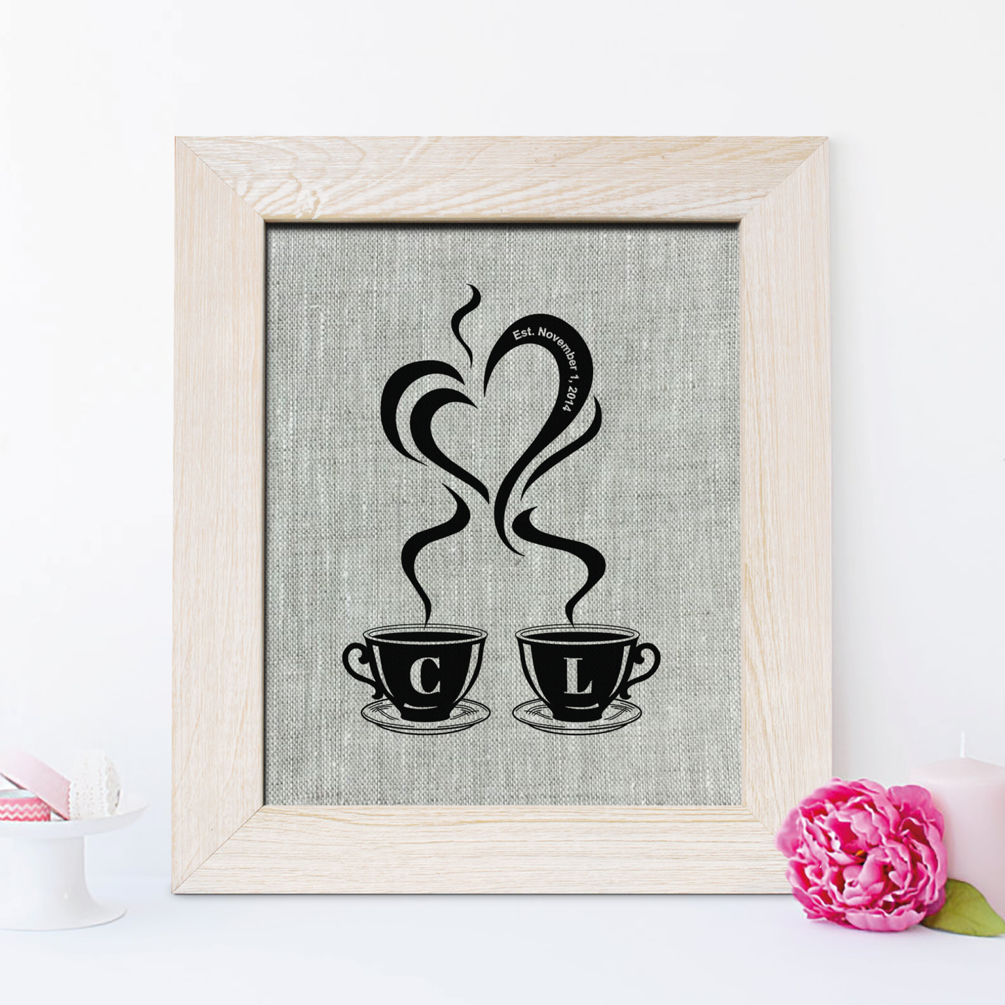 Сups Linen Print