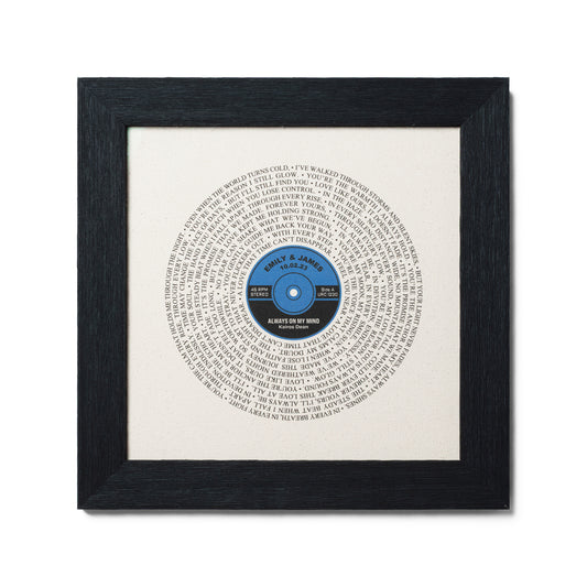 2nd Anniversary Gift, First Dance Song LP Cotton Print