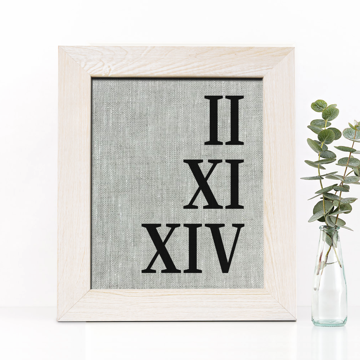 Anniversary Date Linen Print
