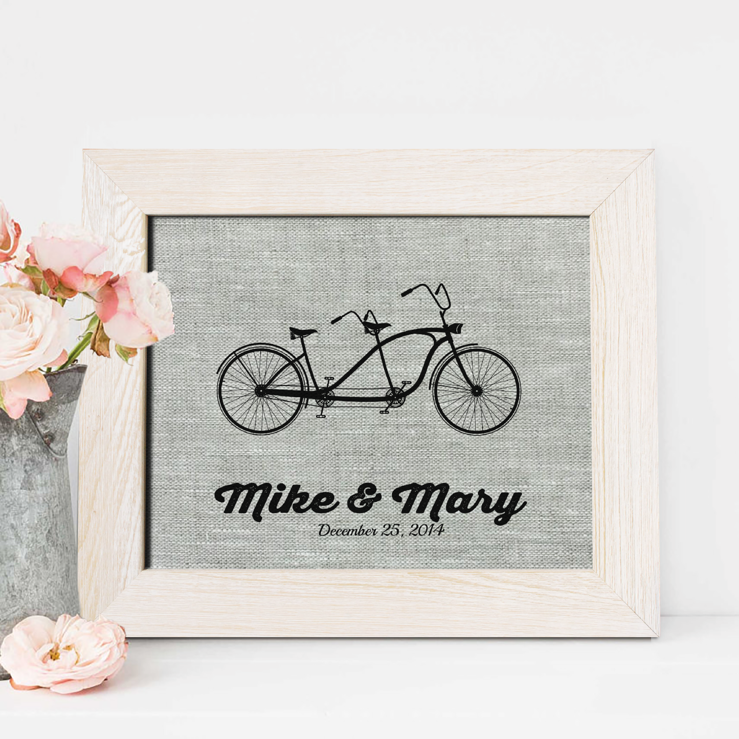 Bicycle Linen Print