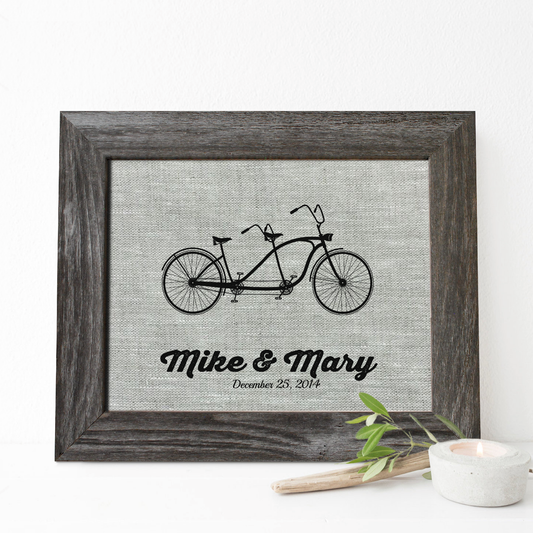 Bicycle Linen Print