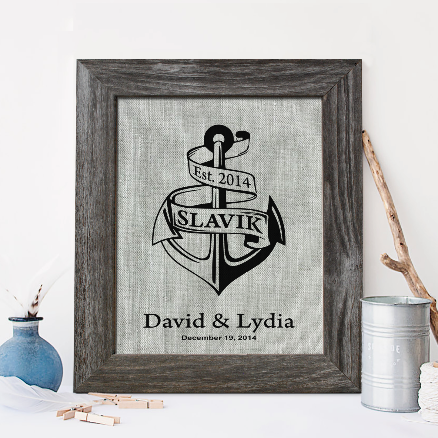 Anchor Linen Print