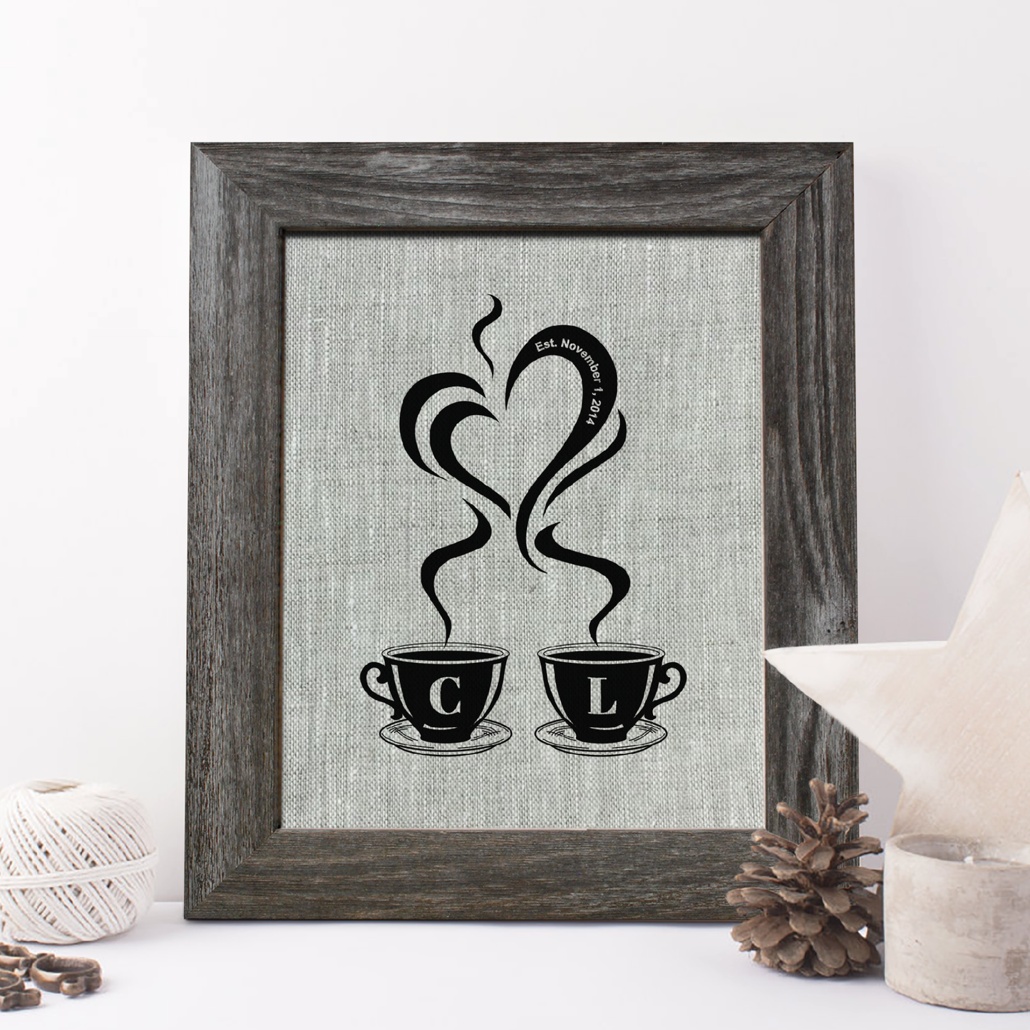 Сups Linen Print