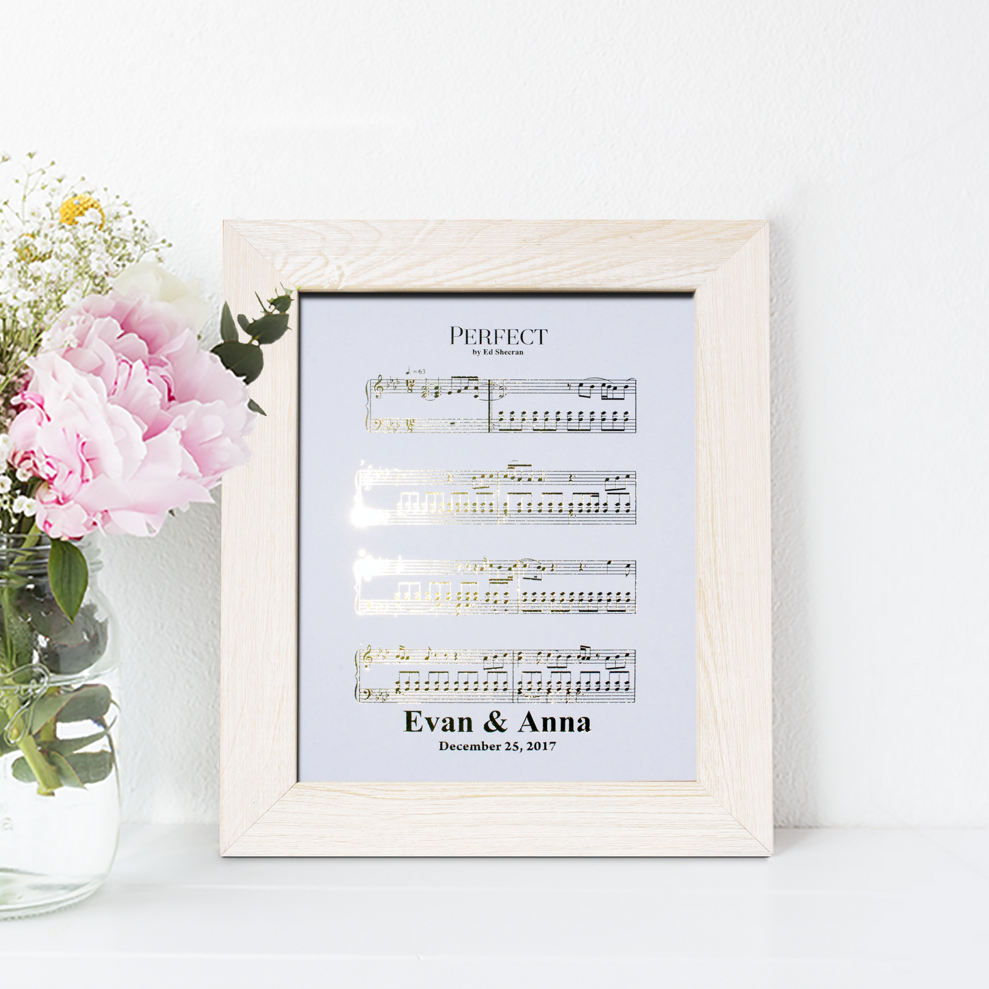 1st Anniversary Gift, Sheet Music, First Dance Song